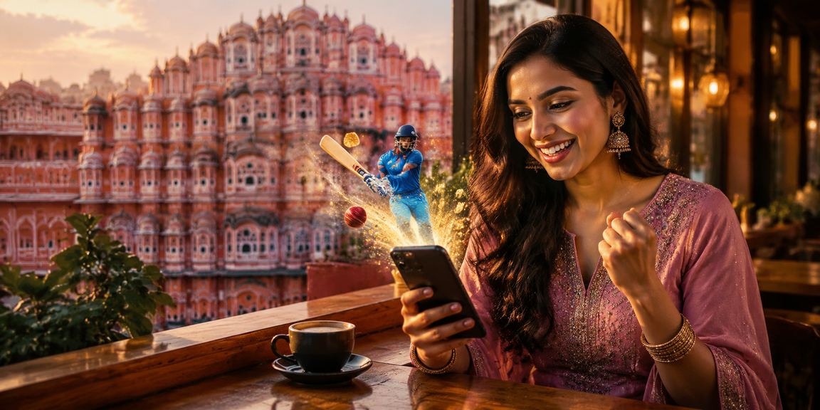 Live cricket betting in Jaipur near Hawa Mahal
